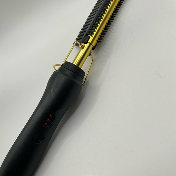 NWT Professional Hair Straightener Comb - Black and Gold - Picture 11 of 13
